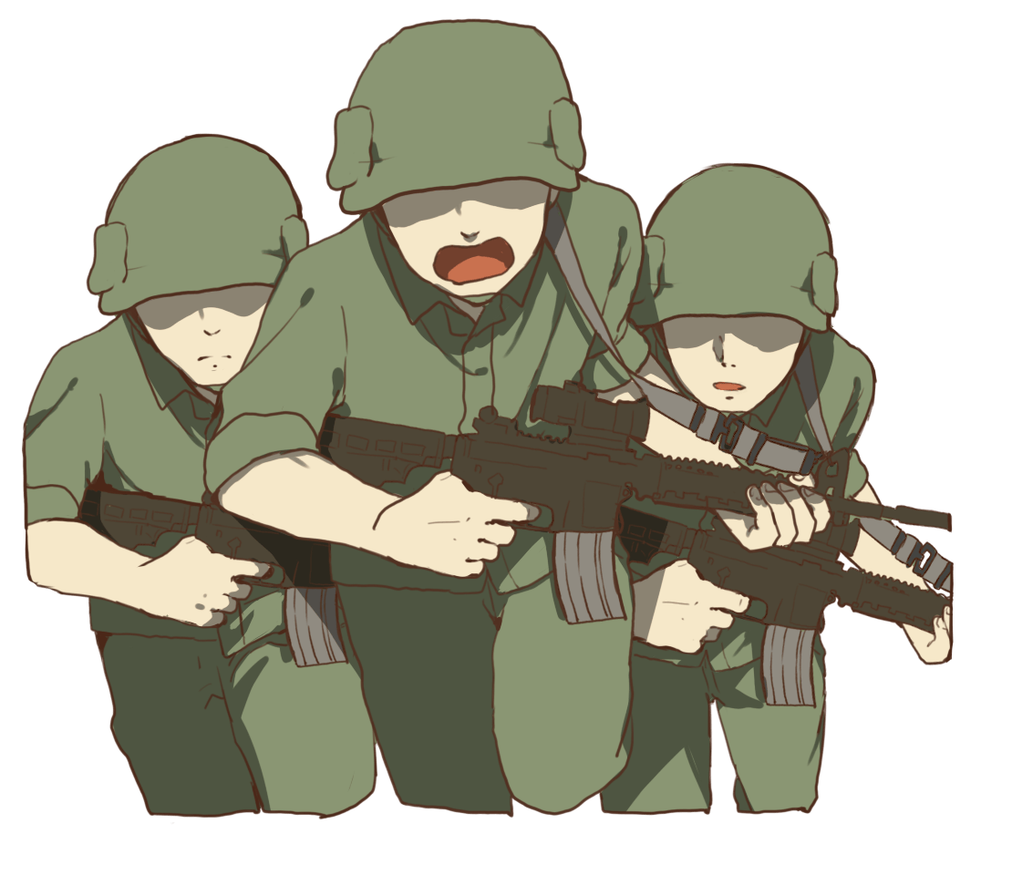 戦争「突撃するところ」 | フリーイラスト素材集 いらすとすきー