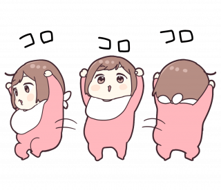 いつものジャージちゃん「転がる」 | フリーイラスト素材集 いらすとすきー