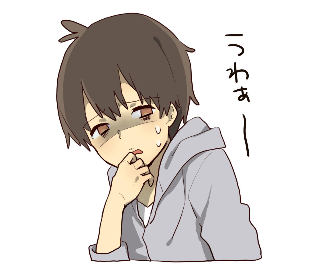 パーカーの男の子「ドン引き」 | フリーイラスト素材集 いらすとすきー